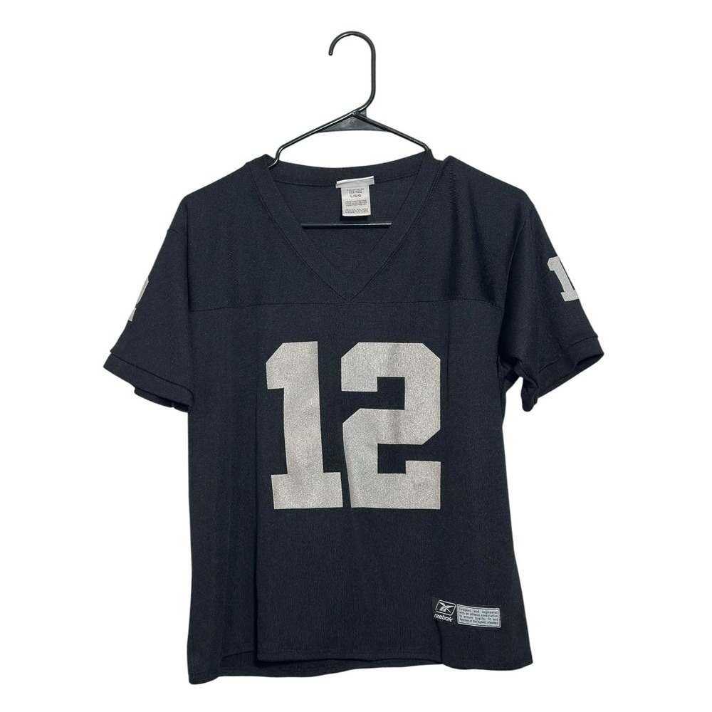 Reebok Vintage Rich Gannon #12 Oakland Raiders Black Jersey NFL Women's Large